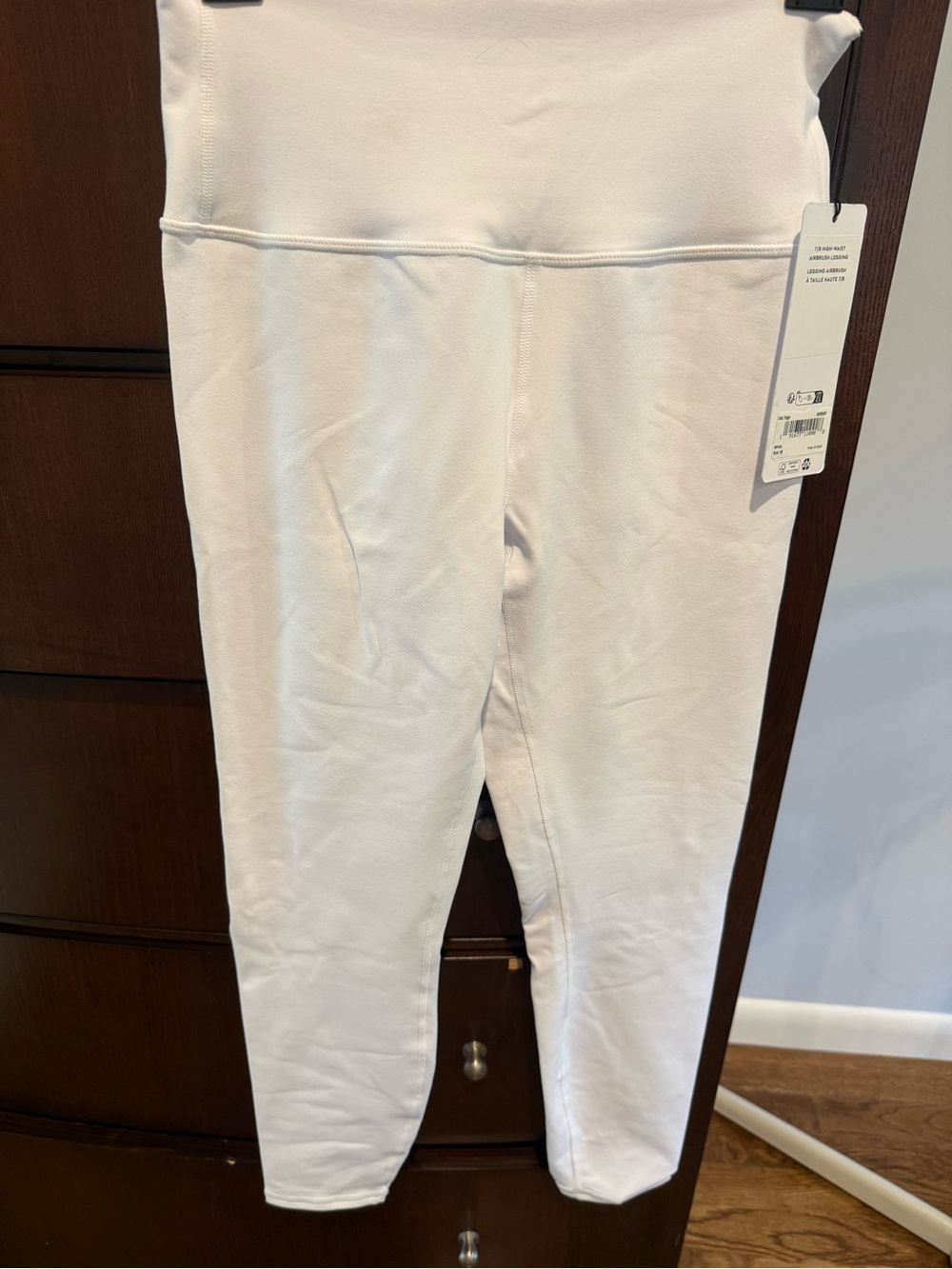 Alo Yoga 7/8 High-Waist Airbrush Leggings White M NWT